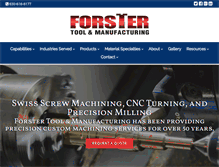 Tablet Screenshot of forstertool.com